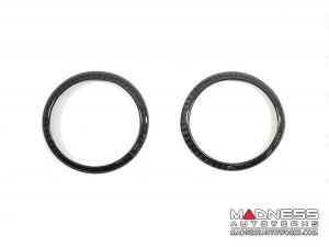 Alfa Romeo Giulia Carbon Fiber Door Speaker Frame - Front - Small